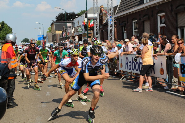 Skeeleren schitterend  onderdeel  van Daags na de Tour