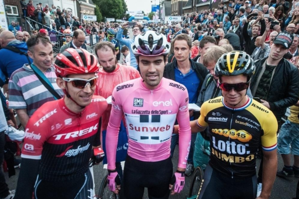 Bauke Mollema, Tom Dumoulin en Dylan Groenewegen staan maandag aan de start in Boxmeer