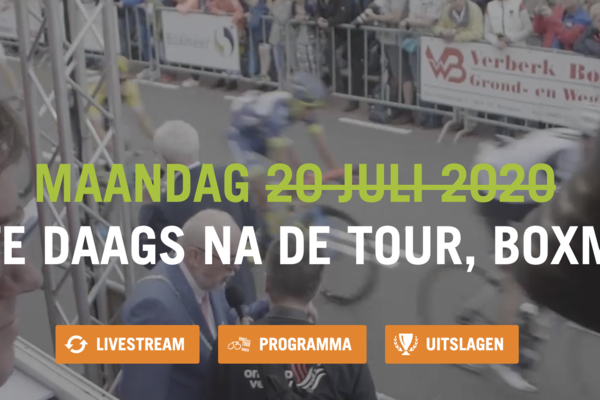 Daags na de Tour op 20 juli afgelast